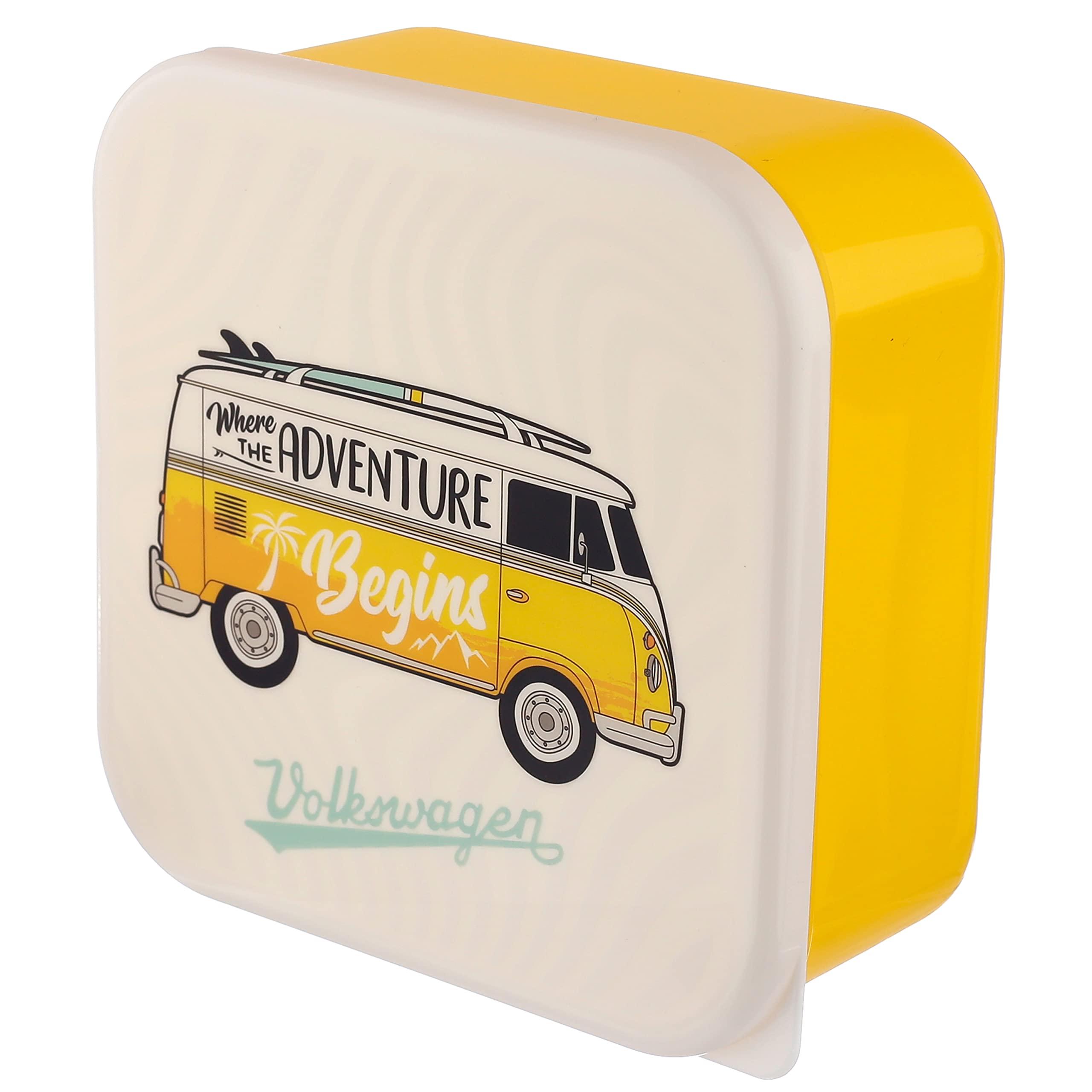 Puckator VW Surf Adventure Volkswagen T1 Camper Bus Set of 3 Lunch Box Snack Storage M/L/XL Puckator