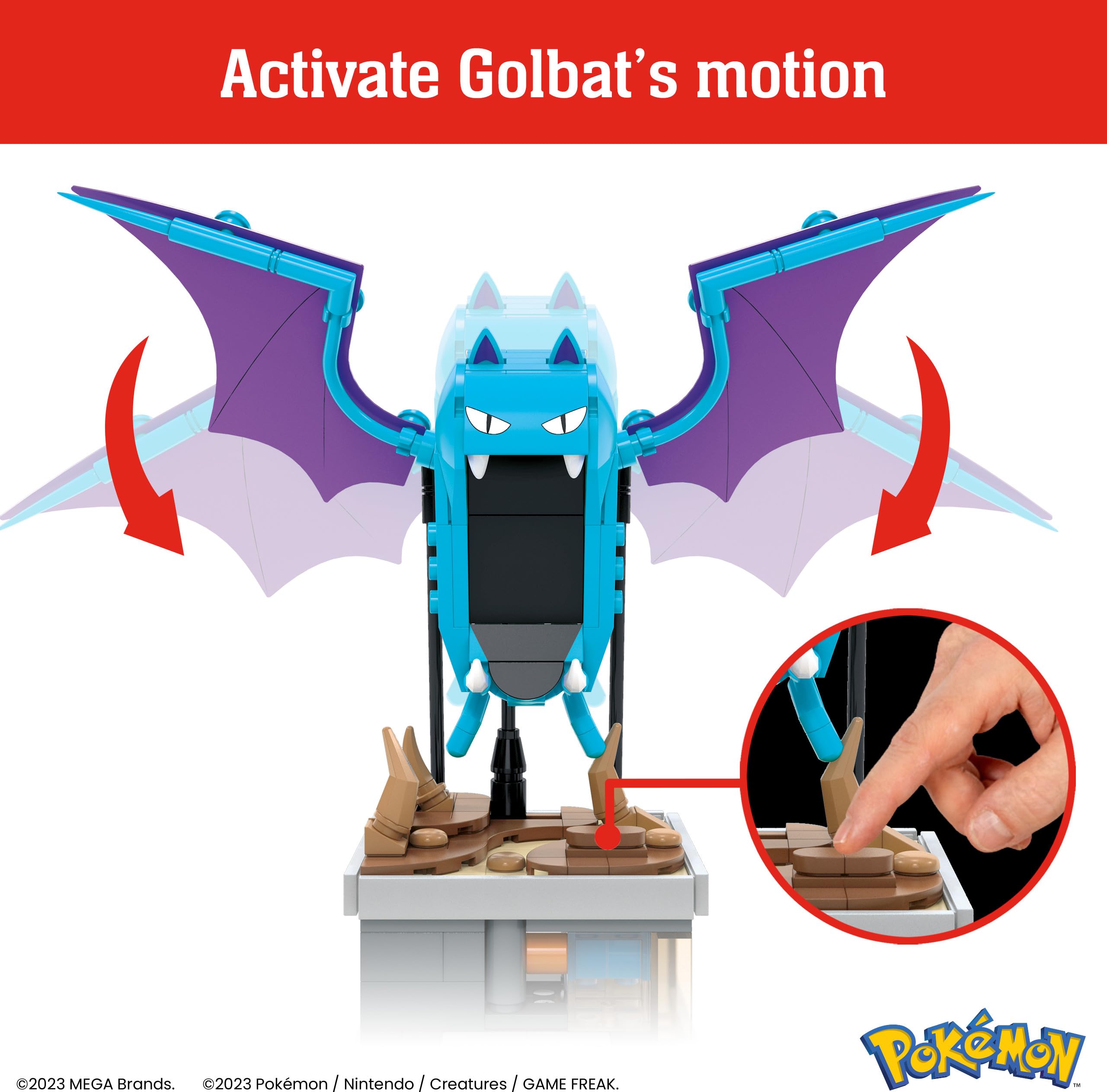 MEGA Pokemon Mini Motion Geodude Building Toys Set White Wabbit Retail