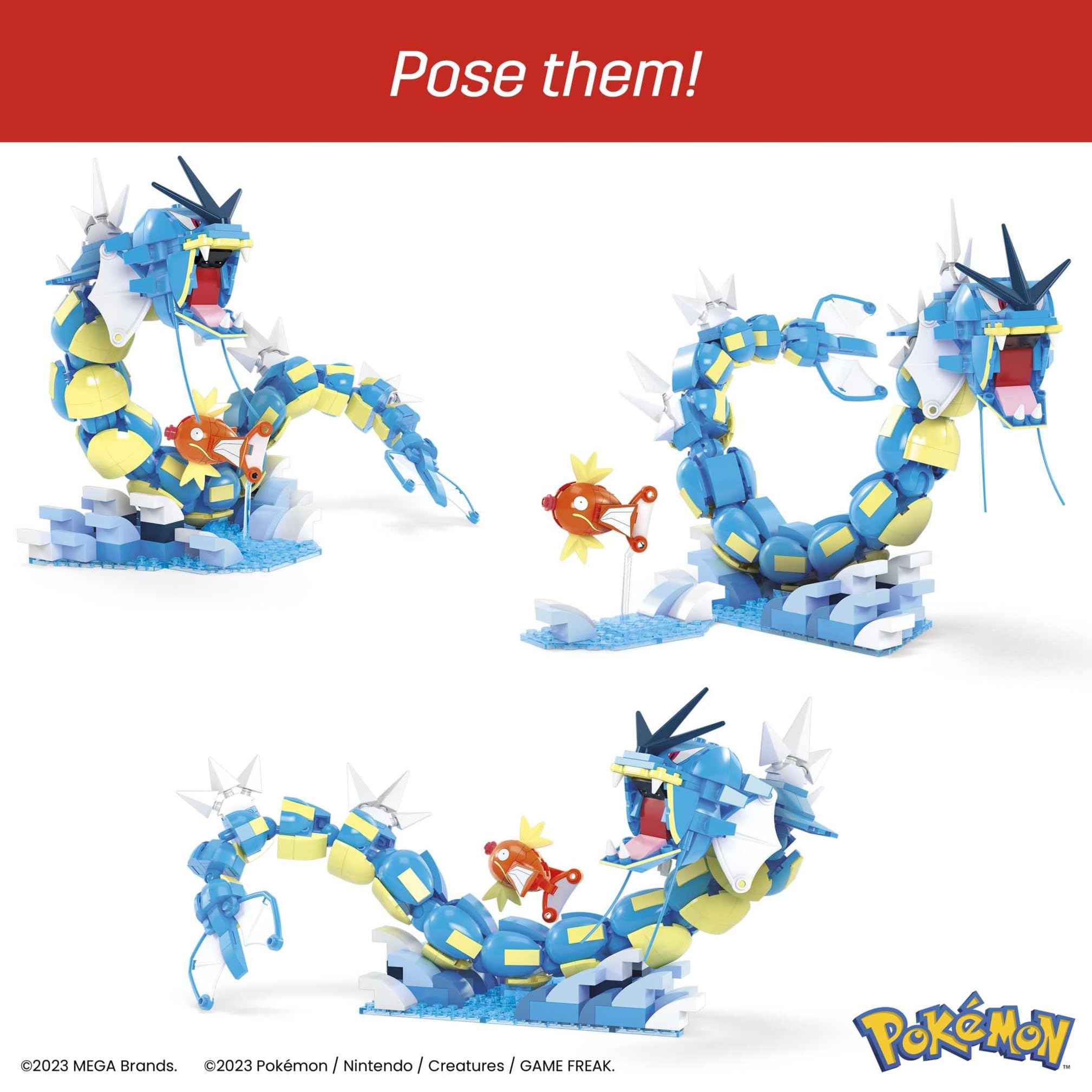 Mega Pokemon Magikarp Evolution Building Set Mega Brands