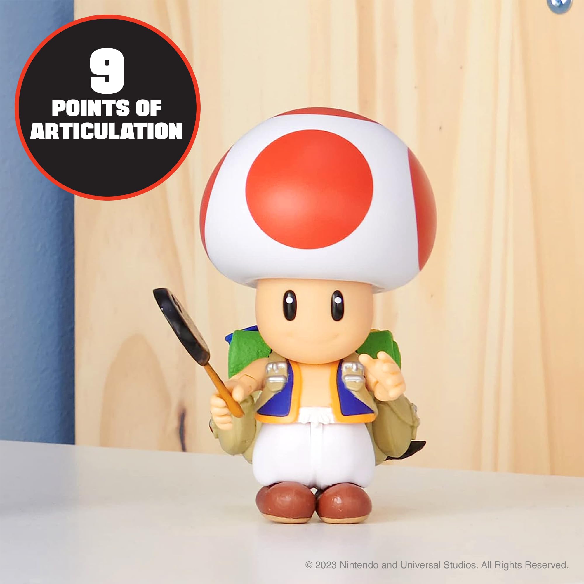 Jakks Pacific The Super Mario Movie Mario Action Figure Toad/ Mario Jakks Pacific
