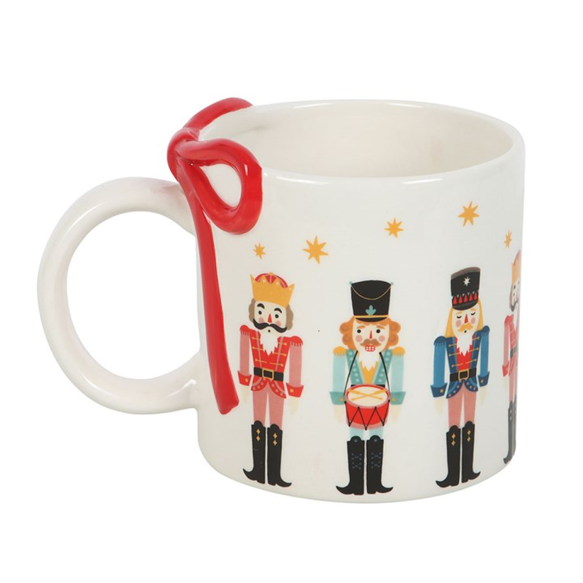 Nutcracker Print Mug with Bow Something Different