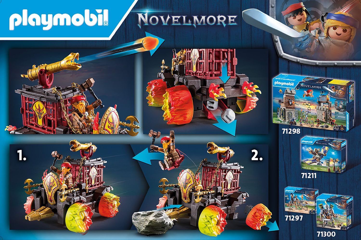 Playmobil Novelmore Burnham Raiders Battering Ram 71299 Playmobil