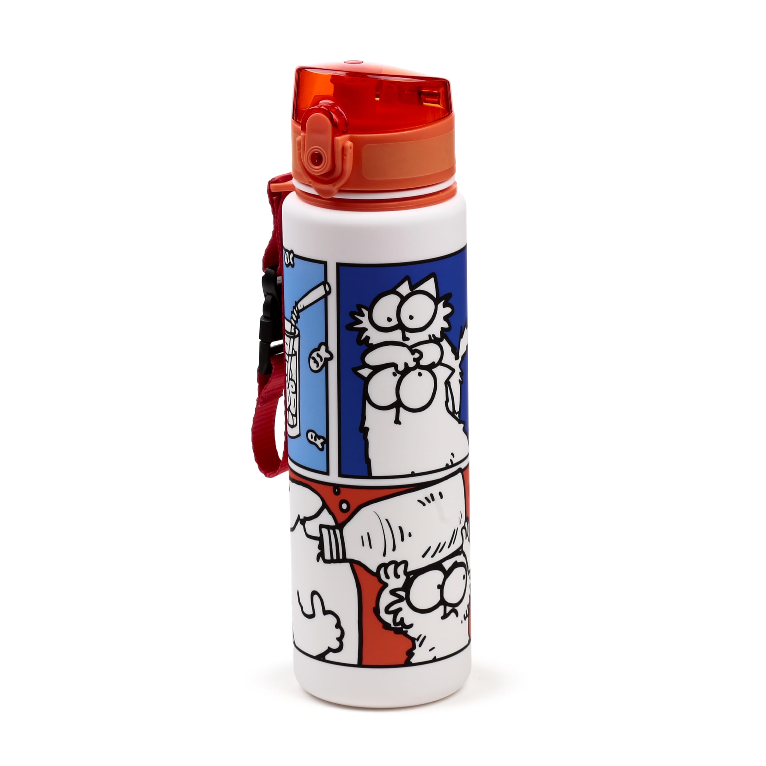 Puckator Simon's Cat 2024 Pop Top 600ml Shatterproof Bottle Puckator