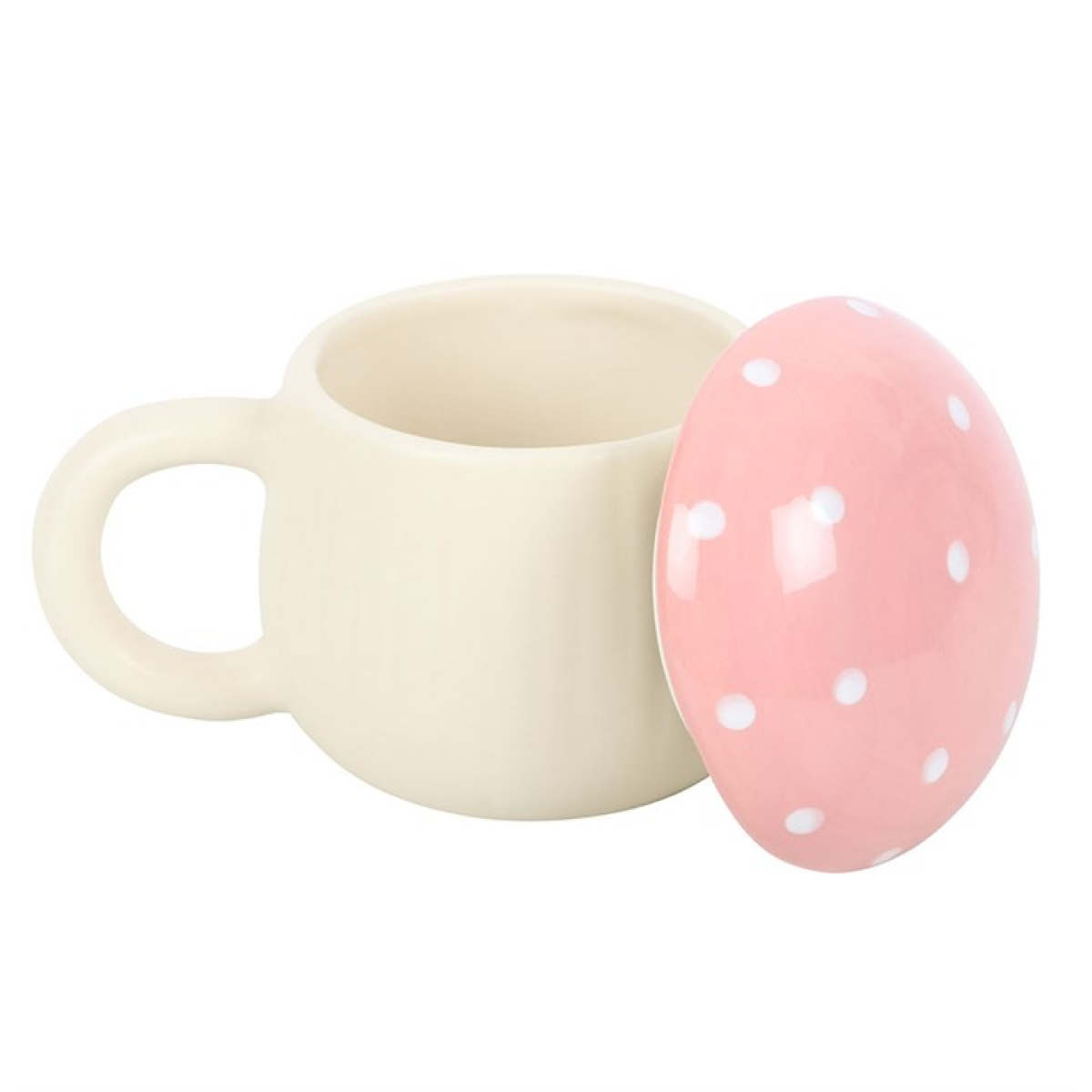 Pink Lidded Mushroom Mug Something Different