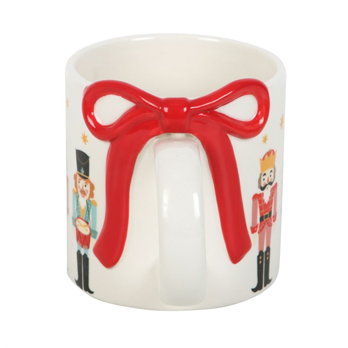 Nutcracker Print Mug with Bow Something Different