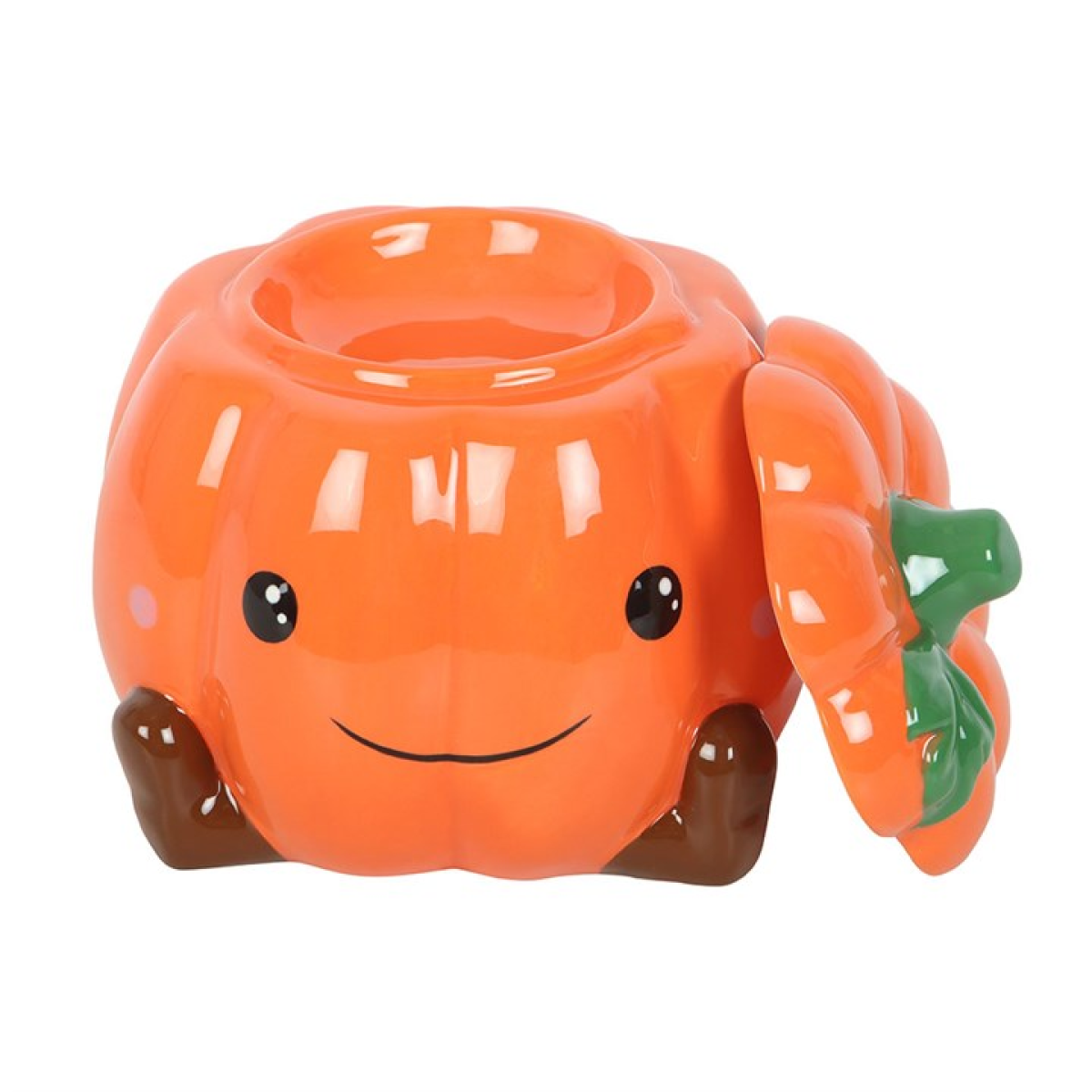 Cute Smiling Pumpkin Oil Burner and Wax Warmer Something Different