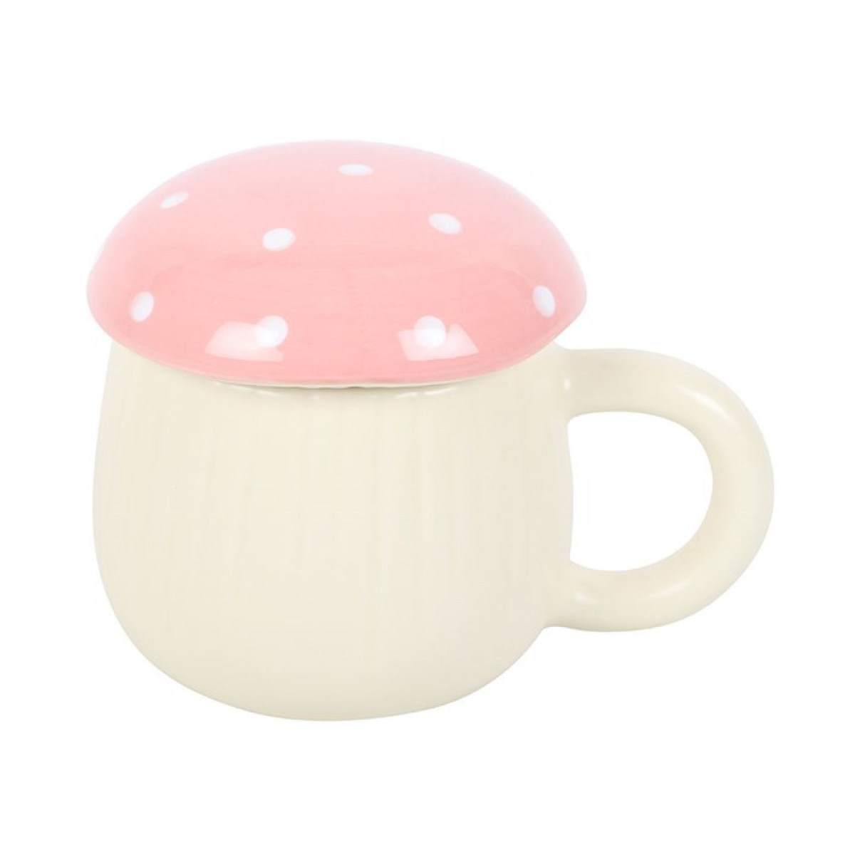 Pink Lidded Mushroom Mug Something Different