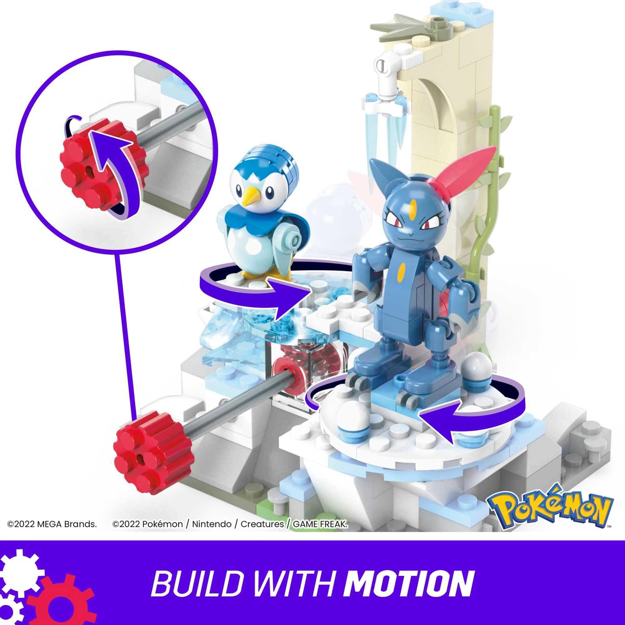 MEGA Pokemon Piplup and Sneasel's Snow Day Building Toys Mega Brands