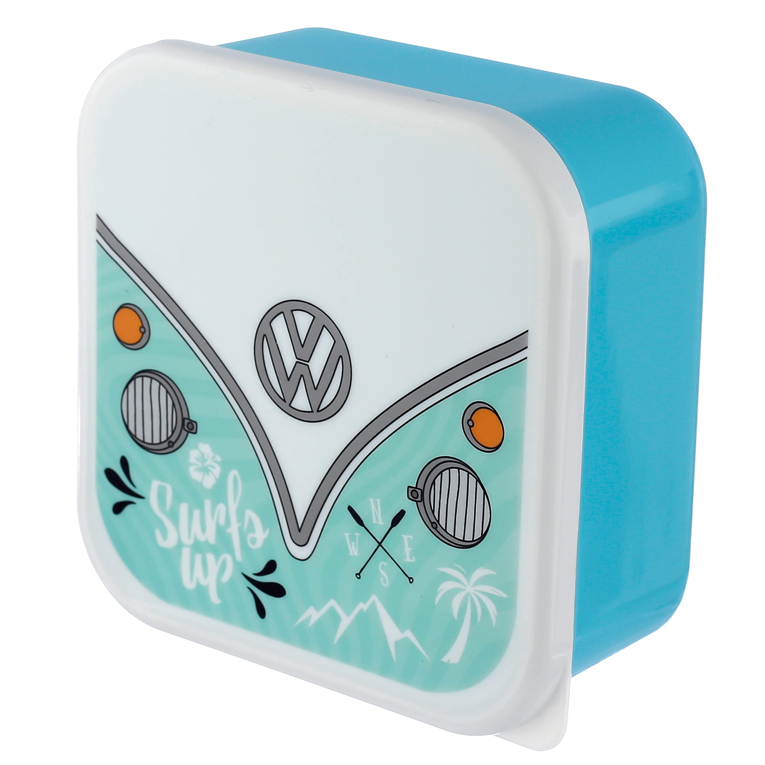 Puckator VW Surf Adventure Volkswagen T1 Camper Bus Set of 3 Lunch Box Snack Storage M/L/XL Puckator