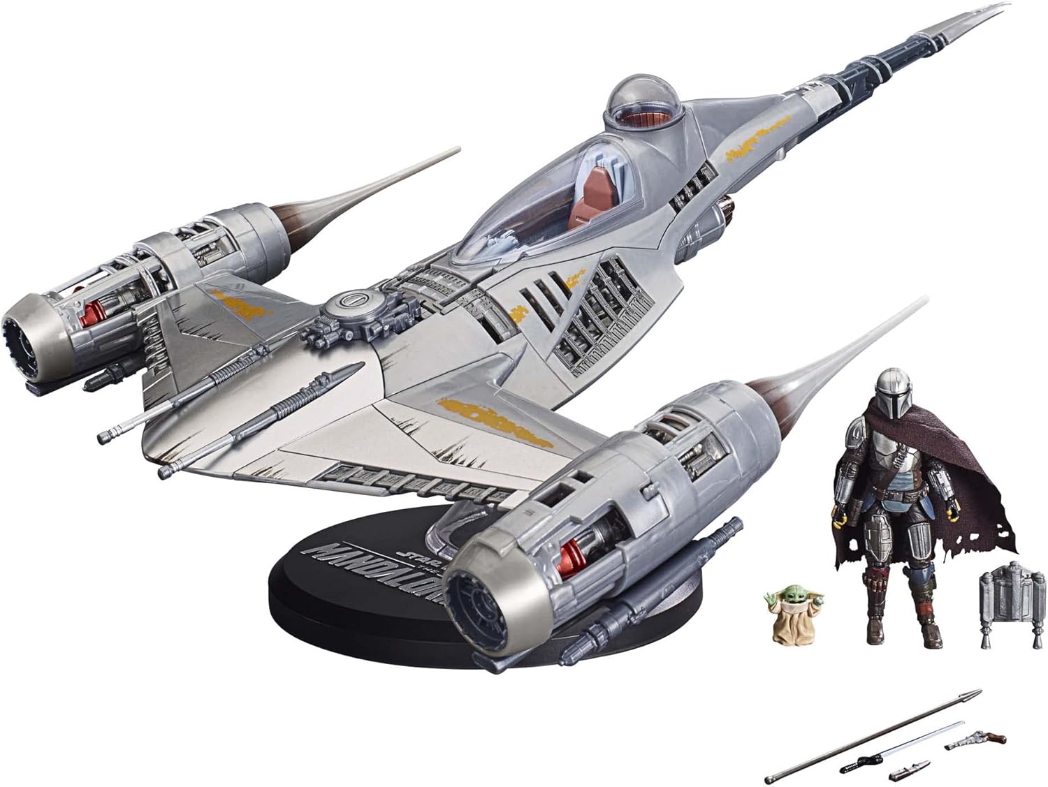 Kenner Star Wars The Vintage Collection The Mandalorian’s N-1 Starfighter, The Mandalorian 3.75” Vehicle & Action Figures Hasbro Kenner
