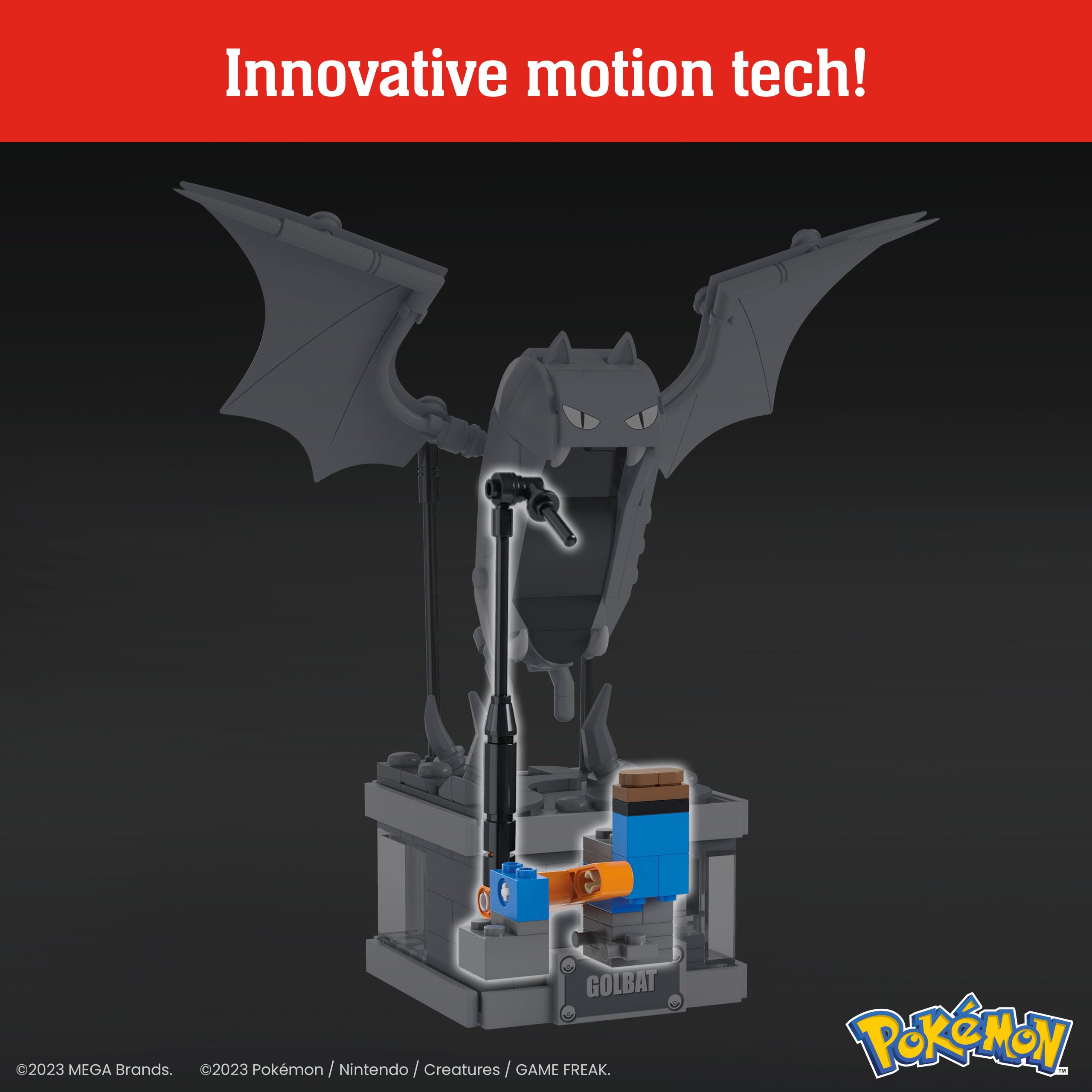 MEGA Pokemon Mini Motion Geodude Building Toys Set White Wabbit Retail