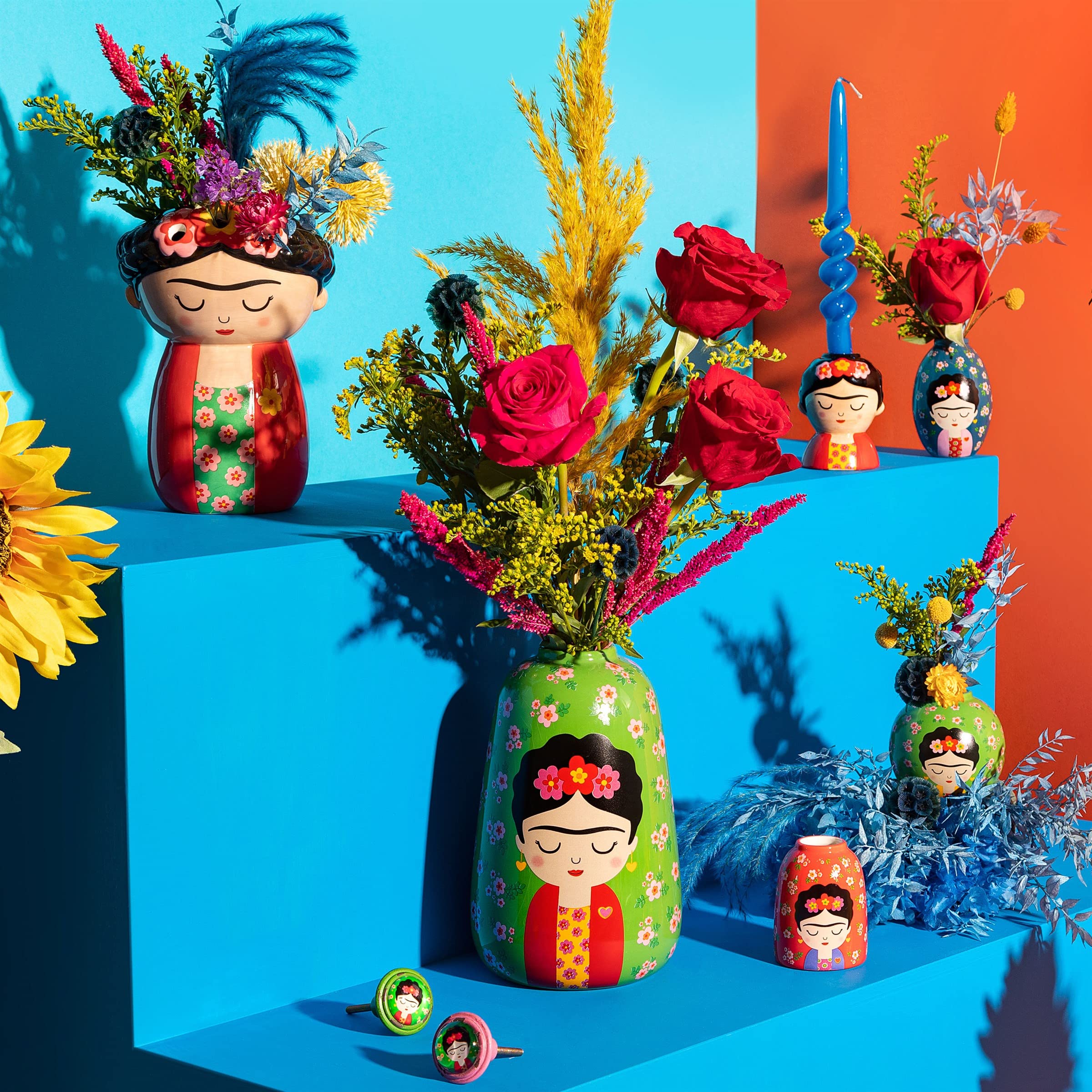 Sass & Belle Frida Wall Mounted Planter Red Sass & Belle