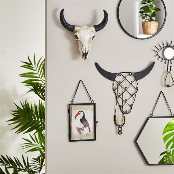 Sass & Belle Jet Black Hexagon Mirror Sass & Belle