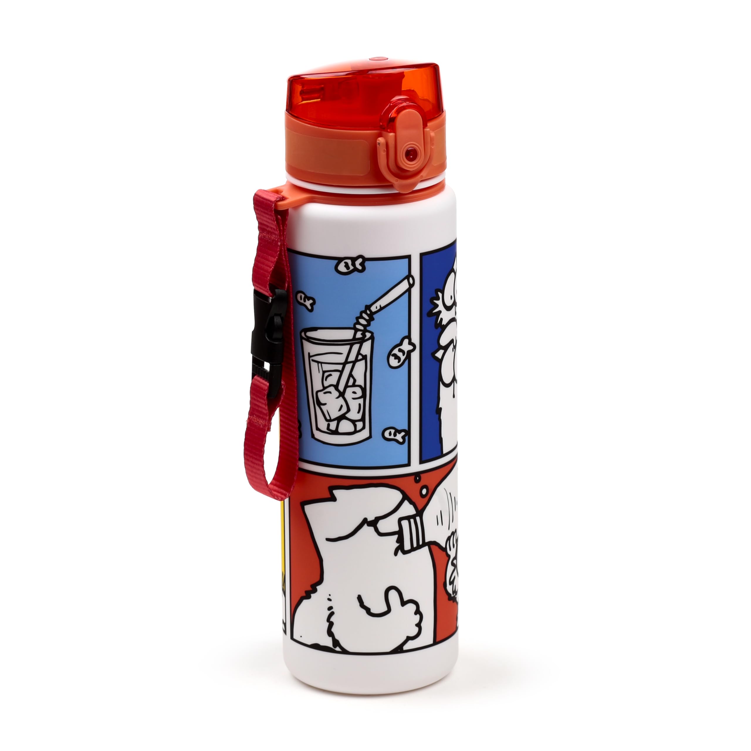 Puckator Simon's Cat 2024 Pop Top 600ml Shatterproof Bottle Puckator