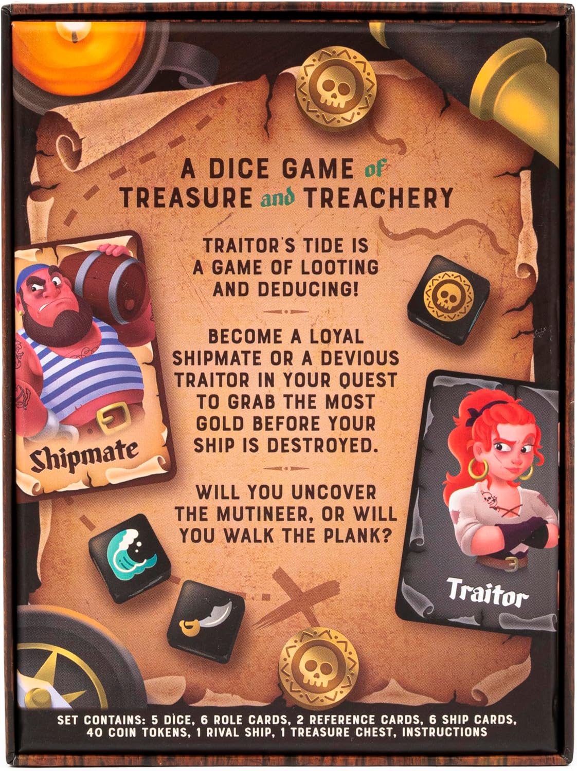 Professor Puzzle Traitor's Tide Dice Party Game Professor PUZZLE