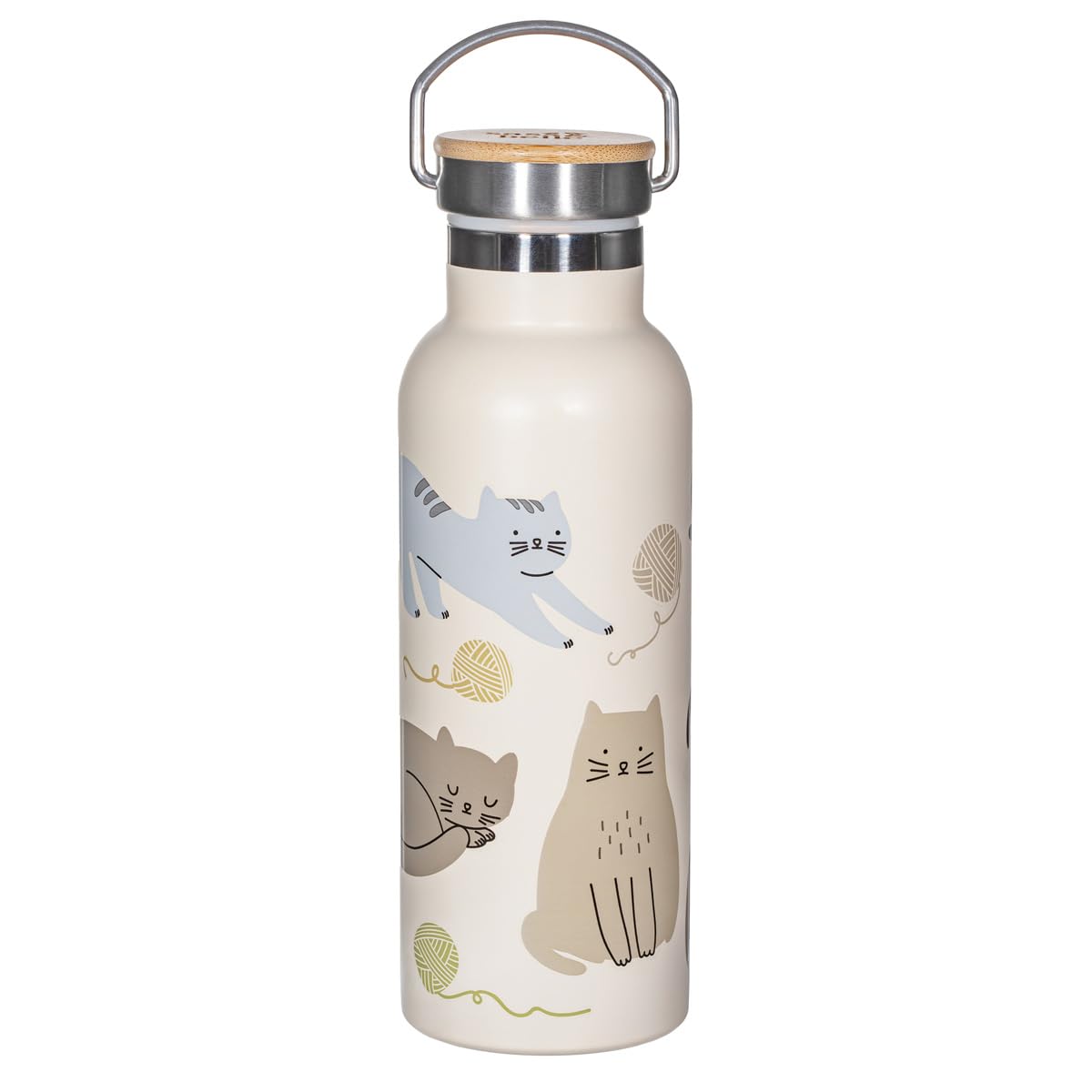 Sass & Belle Vintage Cats Metal Water Bottle Sass & Belle