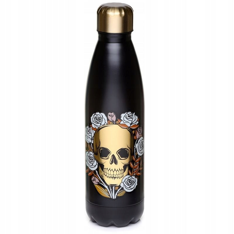 Puckator Skulls and Roses Stainless Steel Bottle Puckator
