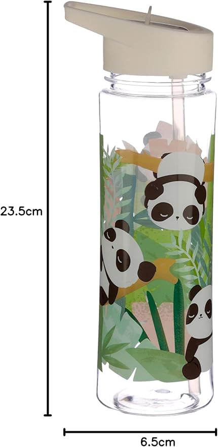 Puckator Pandarama Bottle With Flip Straw 550ml