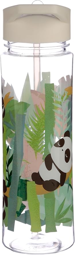 Puckator Pandarama Bottle With Flip Straw 550ml