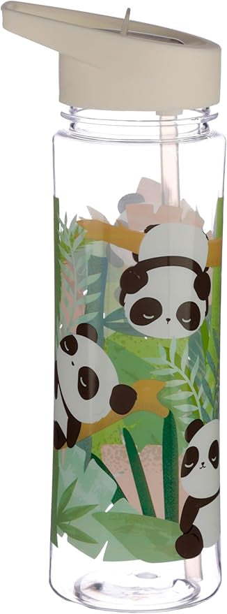 Puckator Pandarama Bottle With Flip Straw 550ml