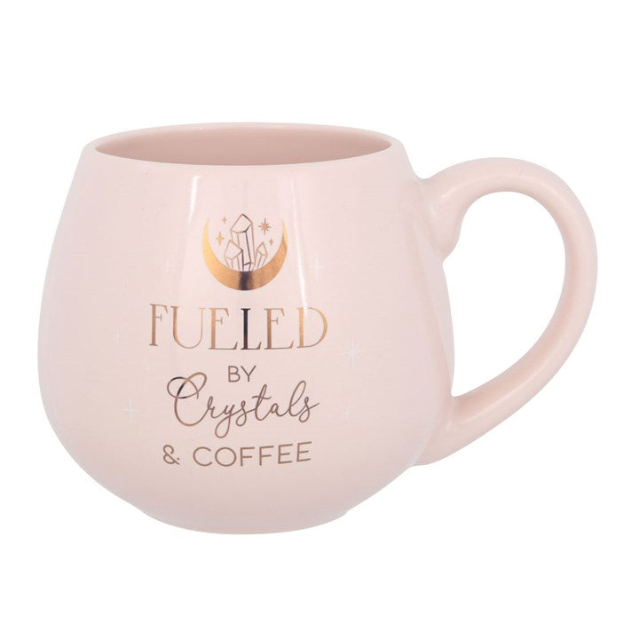Crystals and Coffee Rounded Mug Something Different