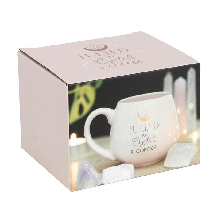 Crystals and Coffee Rounded Mug Something Different
