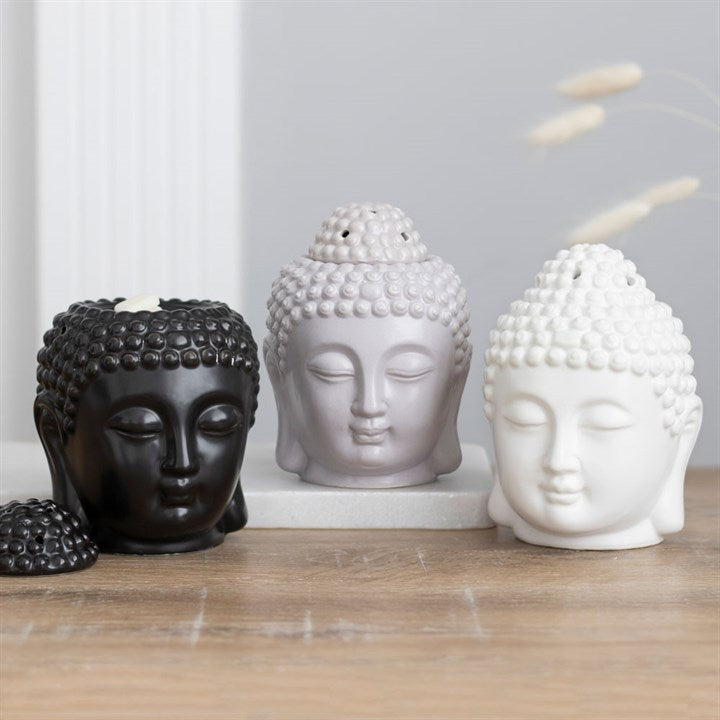 White Buddha Head Oil Burner Something Different