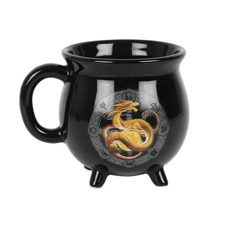 Anne Stokes Litha Dragon Colour Changing Cauldron Mug Anne Stokes