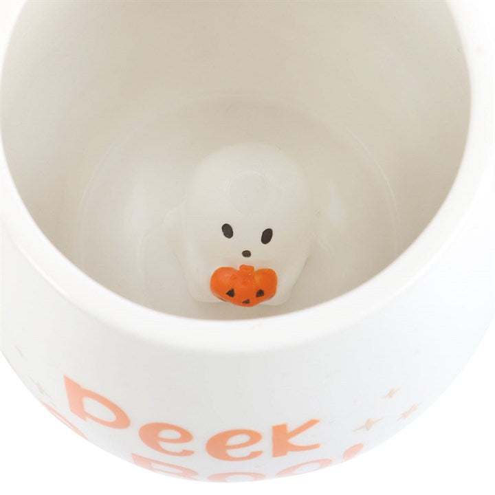 Peekaboo Ghost Rounded Mug Something Different