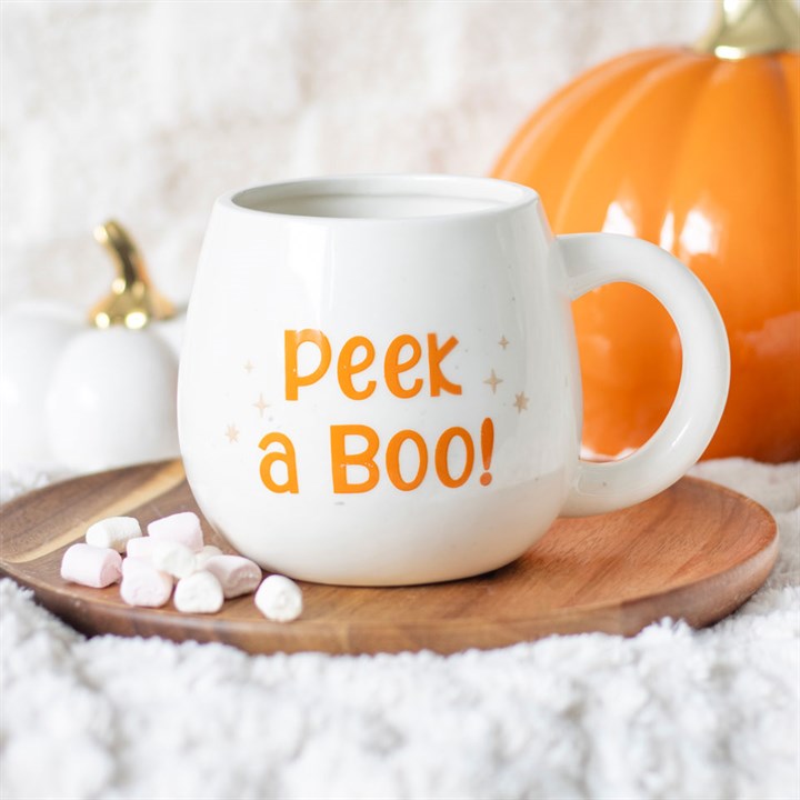 Peekaboo Ghost Rounded Mug Something Different