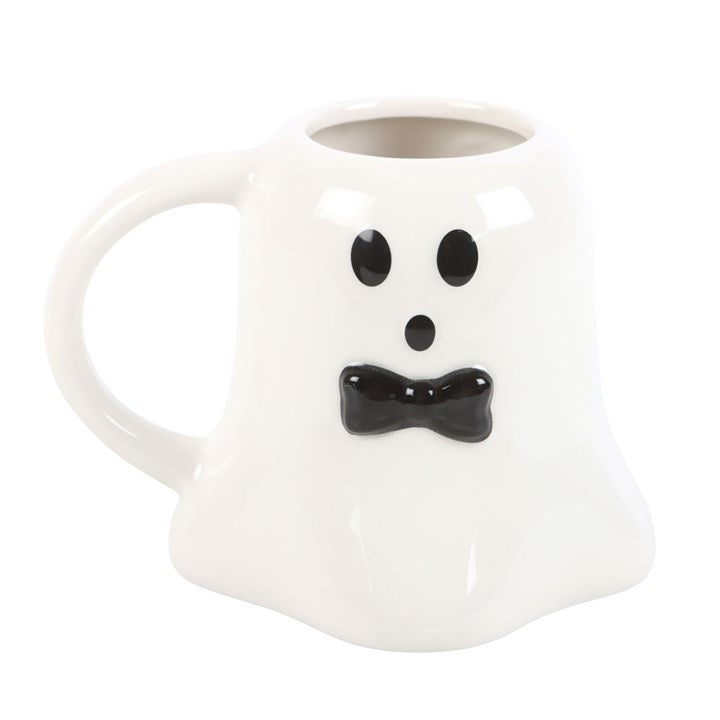 Mr Boo Ghost Shaped Mug with Bow Tie Something Different