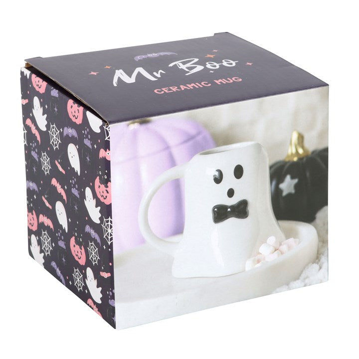 Mr Boo Ghost Shaped Mug with Bow Tie Something Different