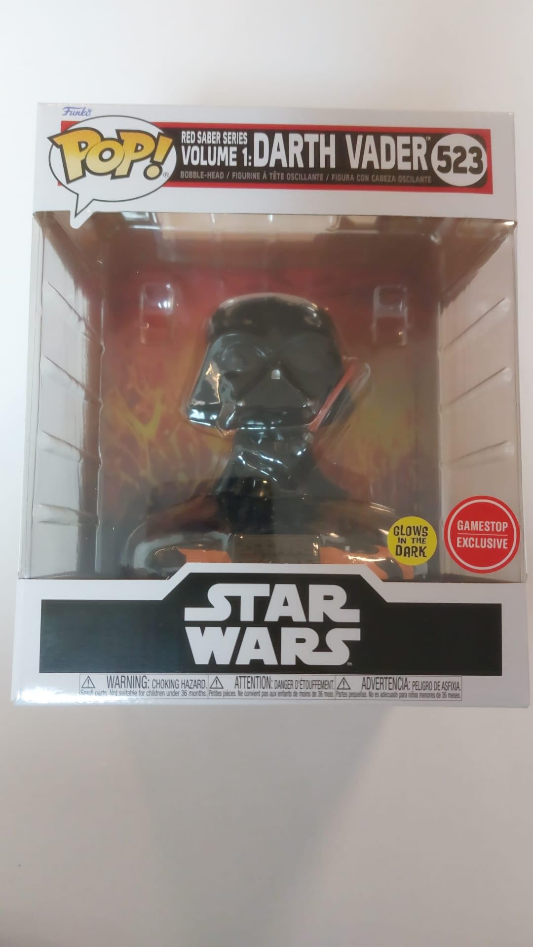Funko Pop! Disney Star Wars: Red Saber Series Vol.1 - Darth Vader (Glows in The Dark) (Special Edition) #523 Funko