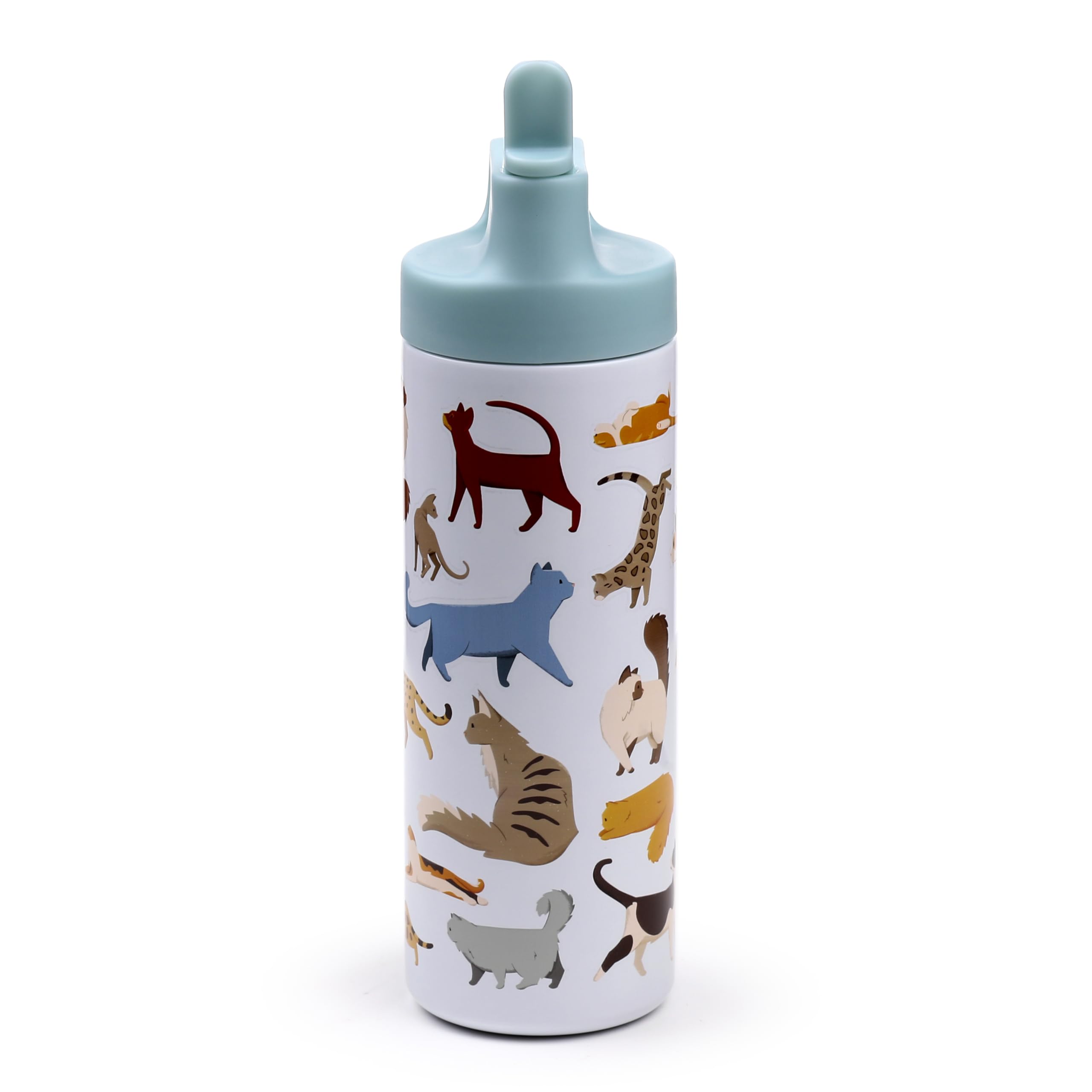 Puckator Feline Fine Cats Flip Top Drinks Bottle 500ml Puckator