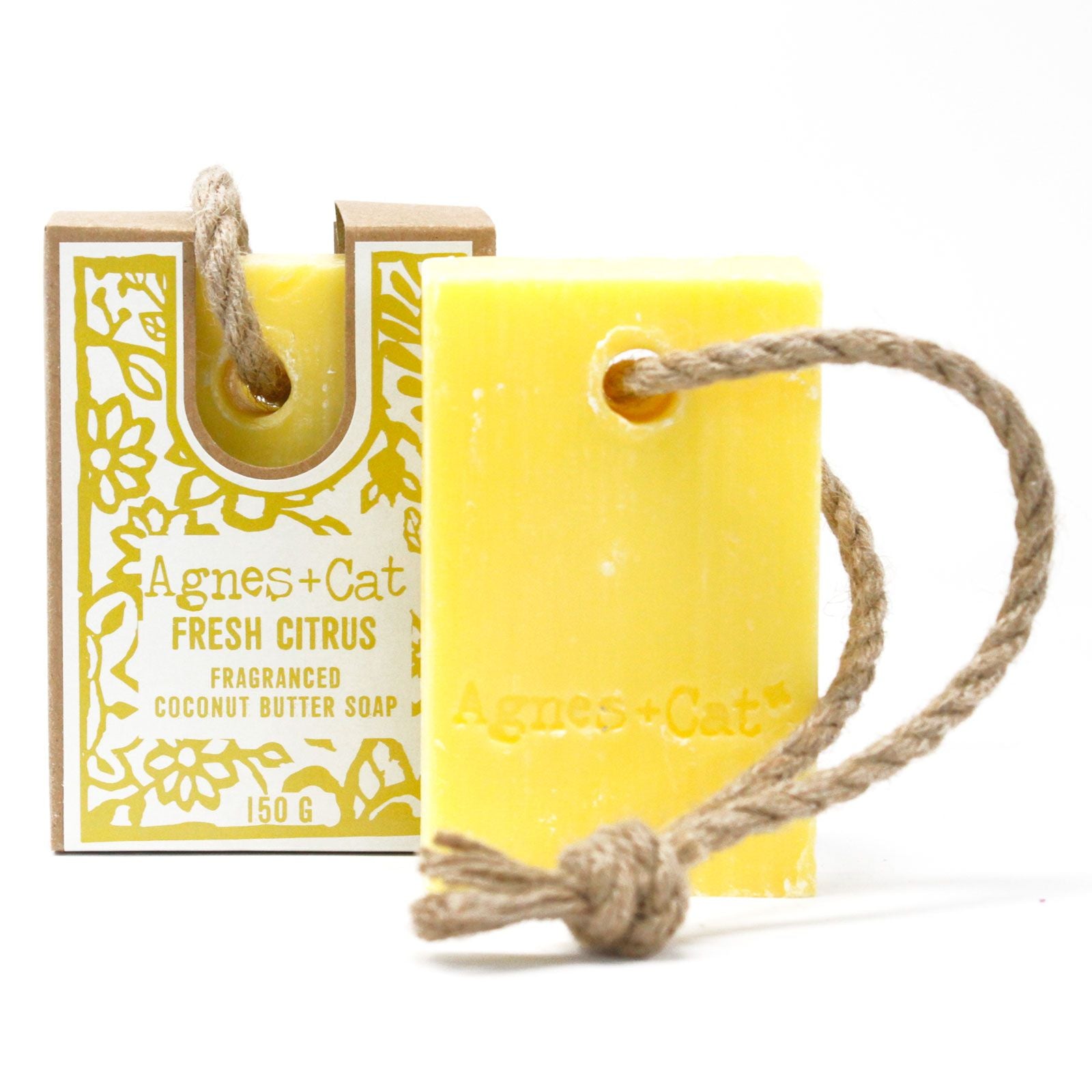 Agnes + Cat Soap On A Rope - Fresh Citrus