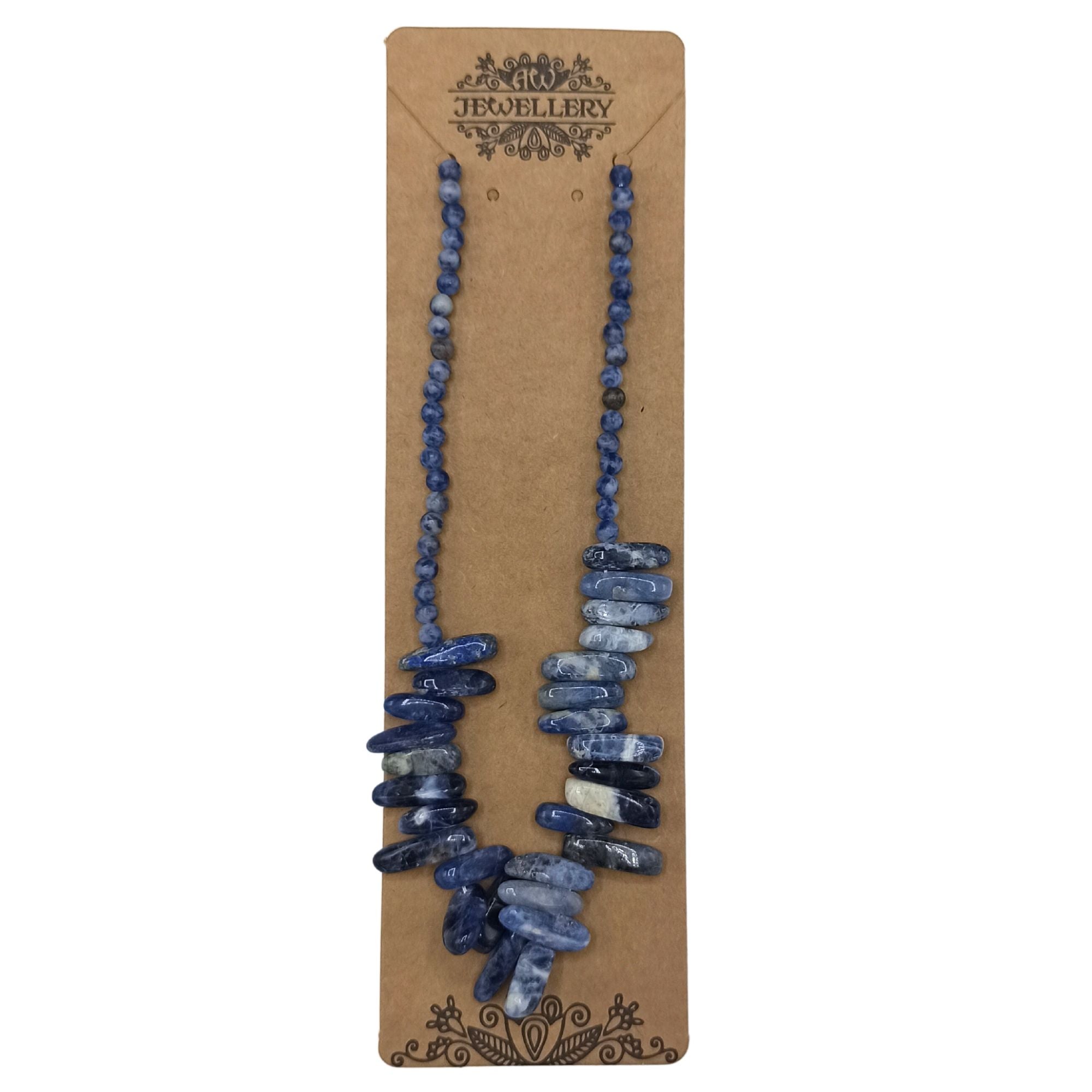 Longstone Gem Necklace - Sodalite: Elegance in Deep Blue