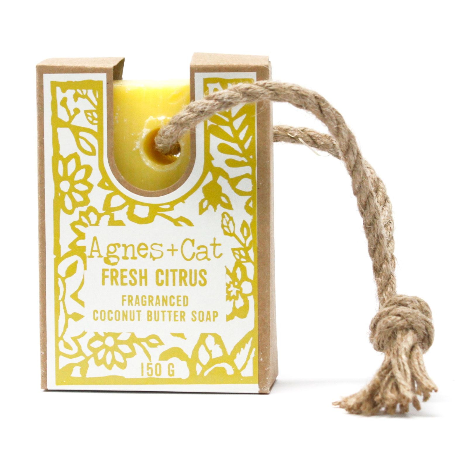 Agnes + Cat Soap On A Rope - Fresh Citrus