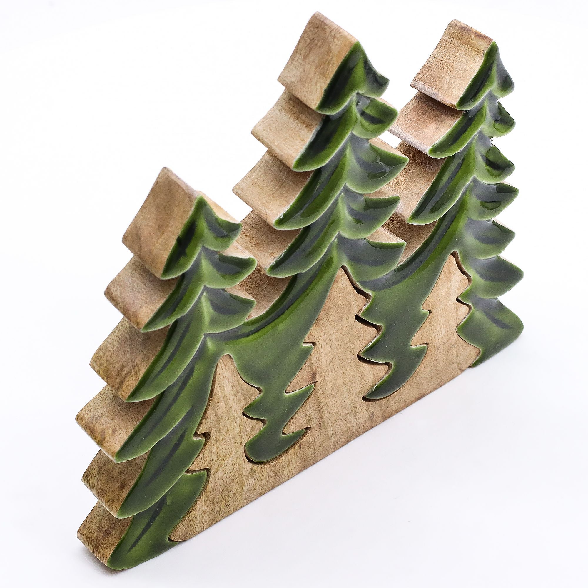 Lost in the Forrest - Three Trees 3D Wooden Decoration - 20x23cm AW-Dropship