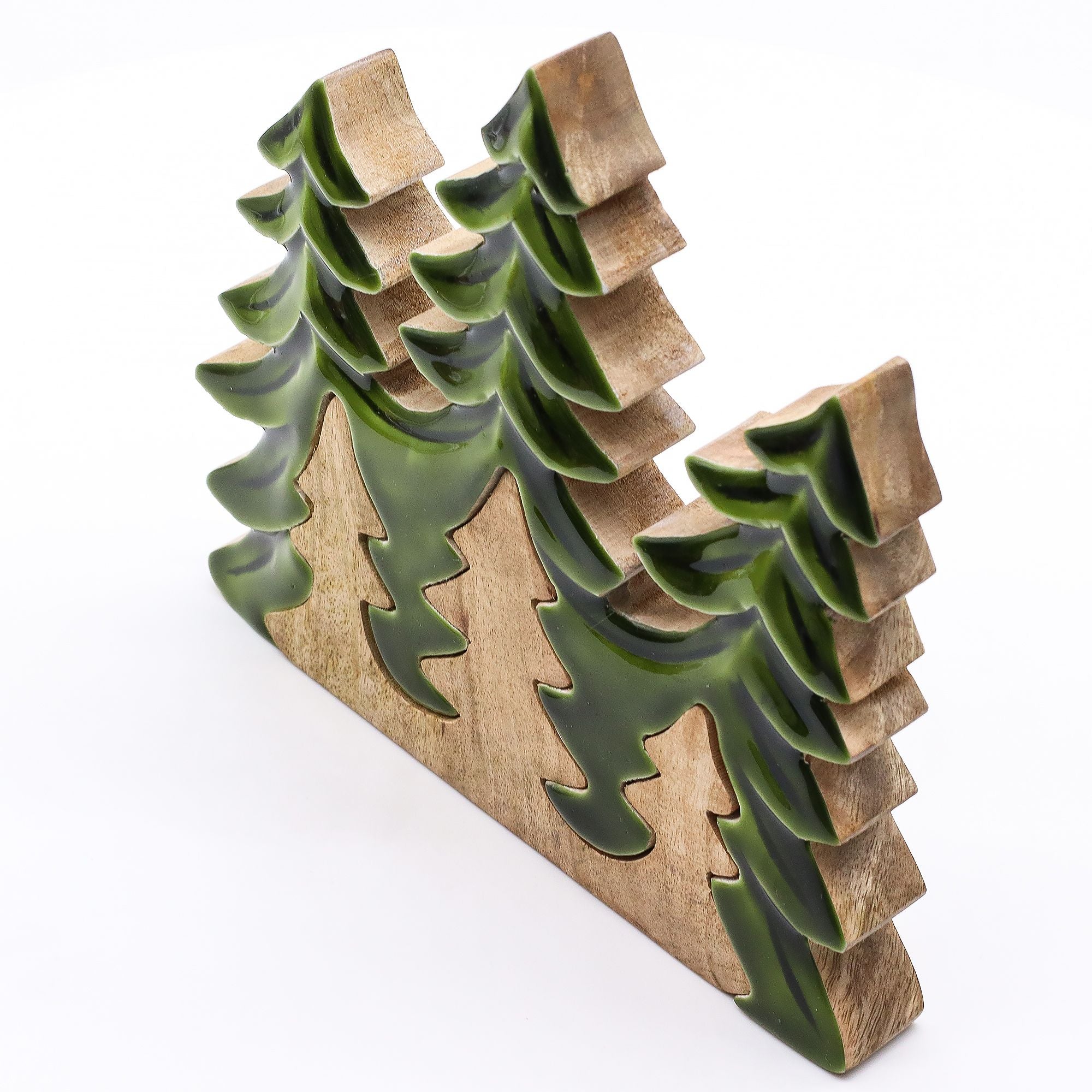 Lost in the Forrest - Three Trees 3D Wooden Decoration - 20x23cm AW-Dropship