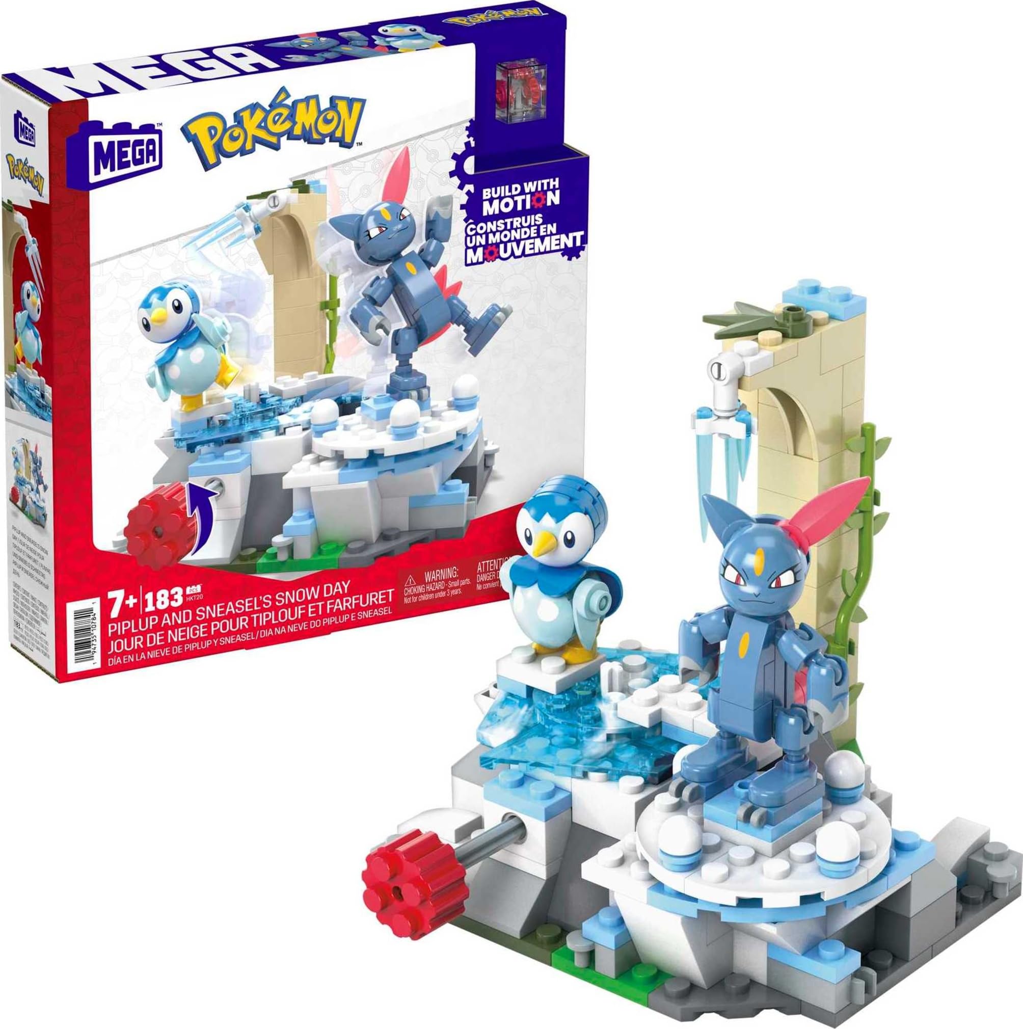 MEGA Pokemon Piplup and Sneasel's Snow Day Building Toys Mega Brands