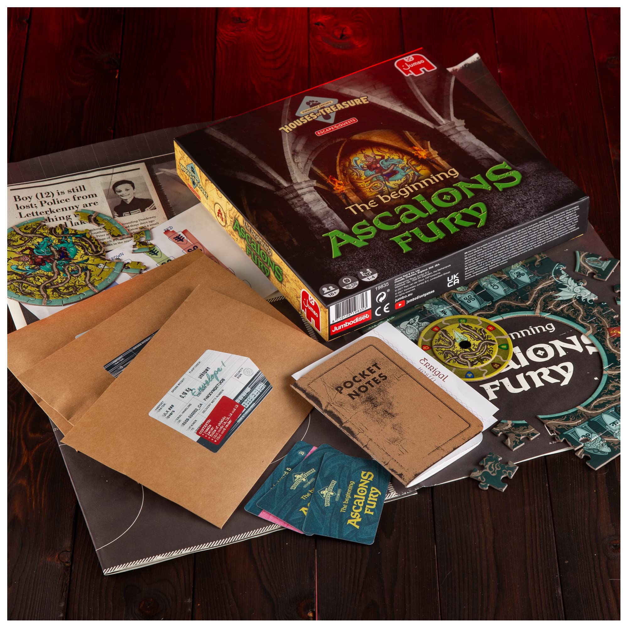Jumbo Jonathan Eaton's Houses of Treasure Escape Quests The Beginning Ascalon's Fury Jumbo