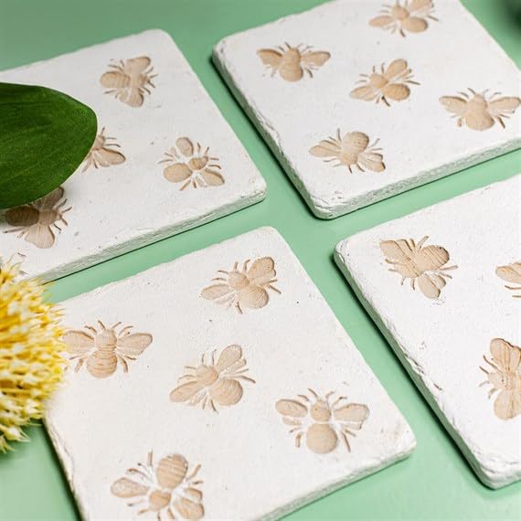 Sass & Belle Bee Imprint Coasters - Set of 4 Sass & Belle