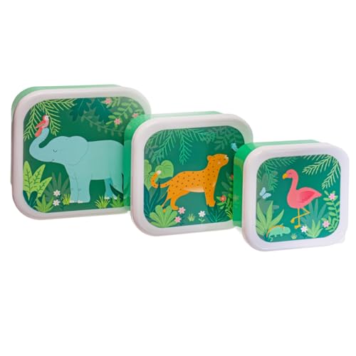 Sass & Belle Jungle Friends Lunch Boxes - Set of 3 Sass & Belle