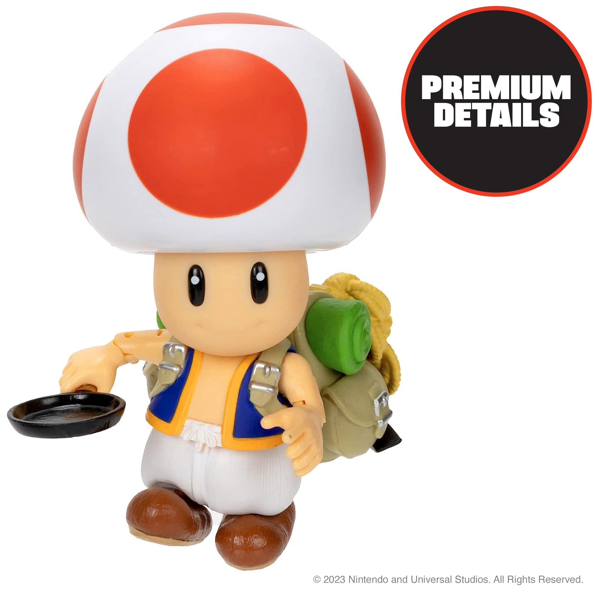Jakks Pacific The Super Mario Movie Mario Action Figure Toad/ Mario Jakks Pacific