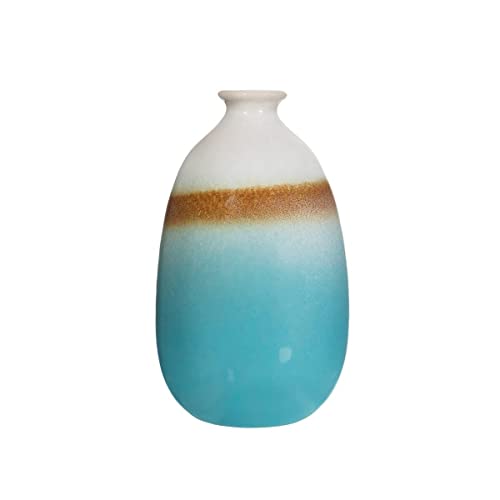Sass & Belle Dip Glazed Ombre Turquoise Vase Sass & Belle