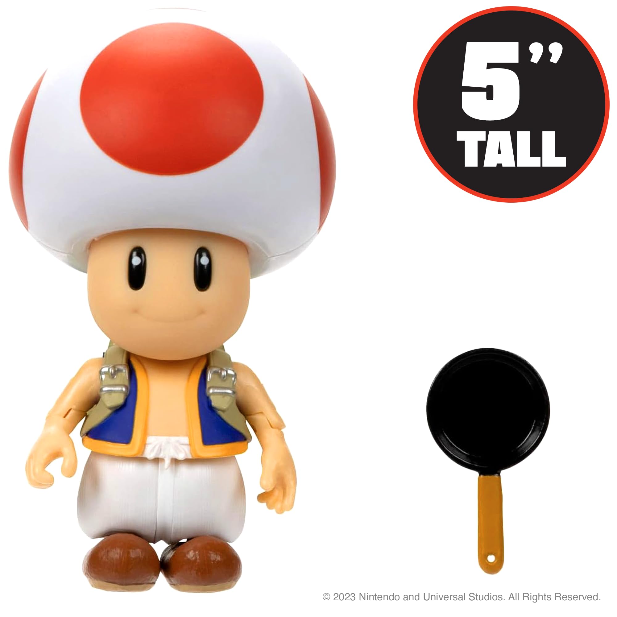 Jakks Pacific The Super Mario Movie Mario Action Figure Toad/ Mario Jakks Pacific