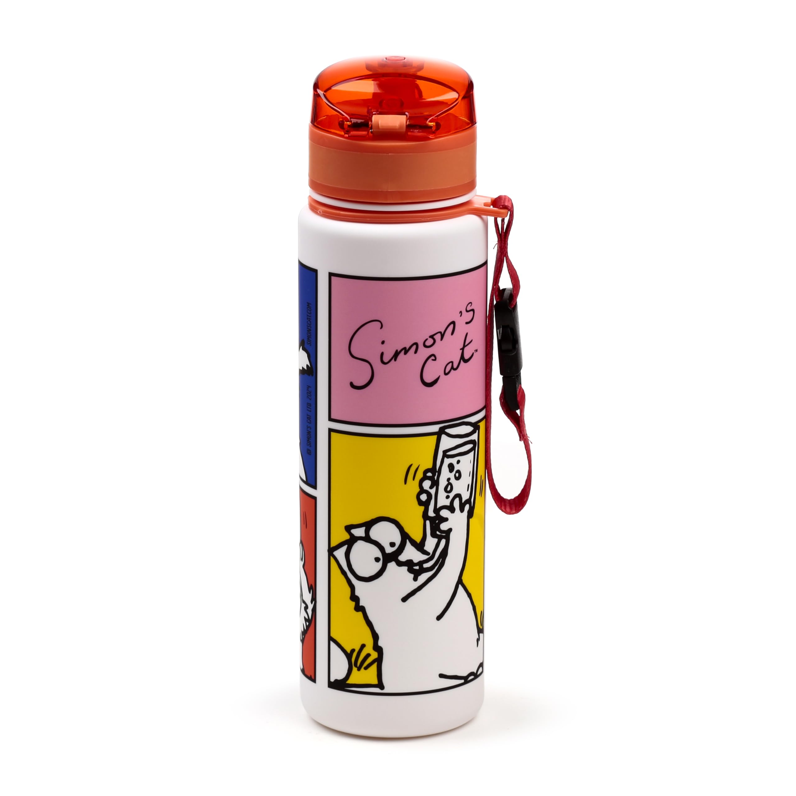 Puckator Simon's Cat 2024 Pop Top 600ml Shatterproof Bottle Puckator