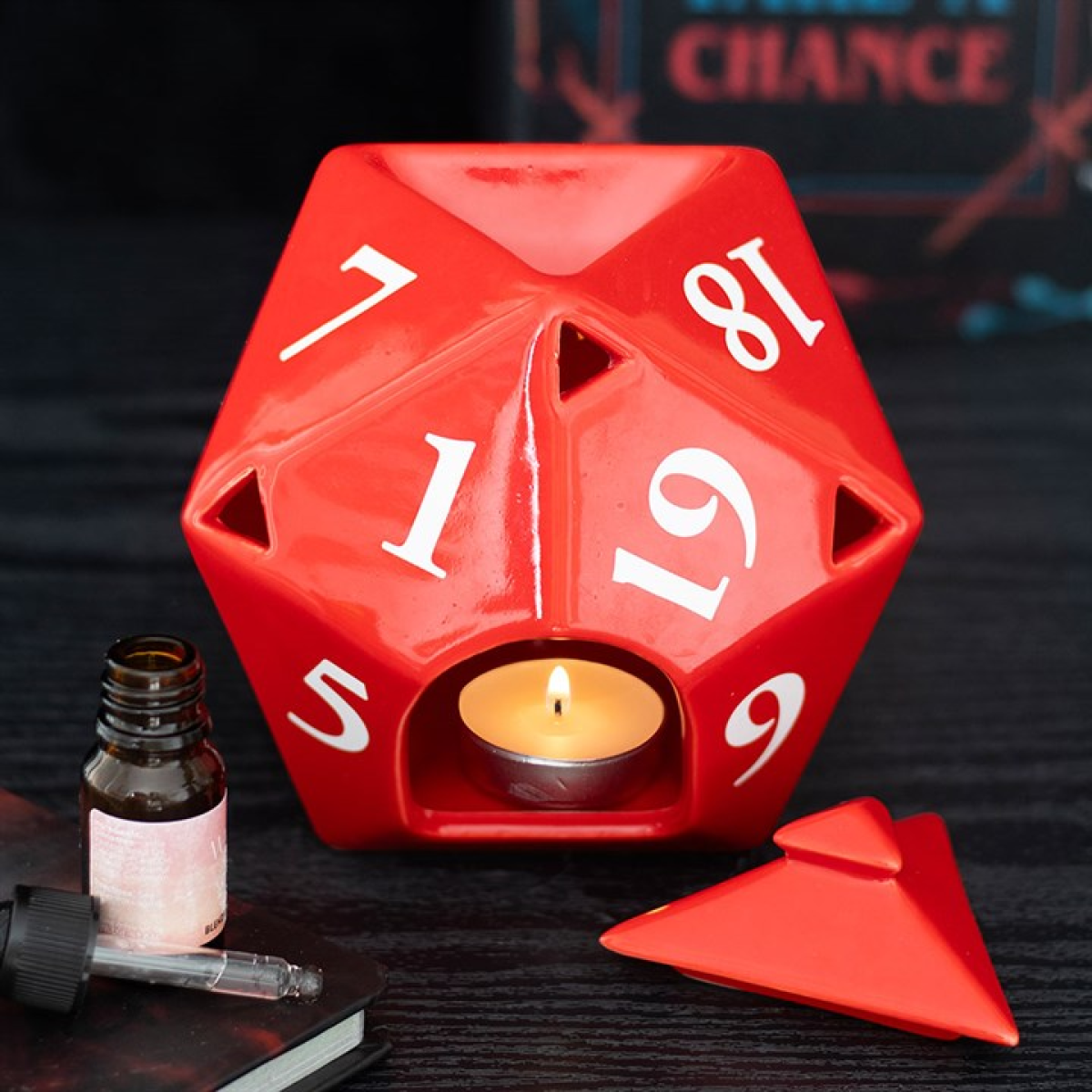 D20 Gaming Dice Shaped Oil Burner Something Different