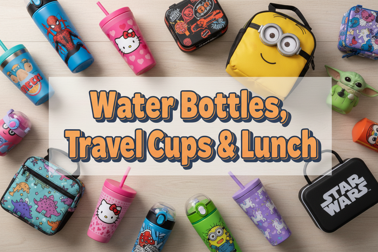 Water Bottles, Travel Cups & Lunch