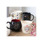 Mum Folk Heart Mug